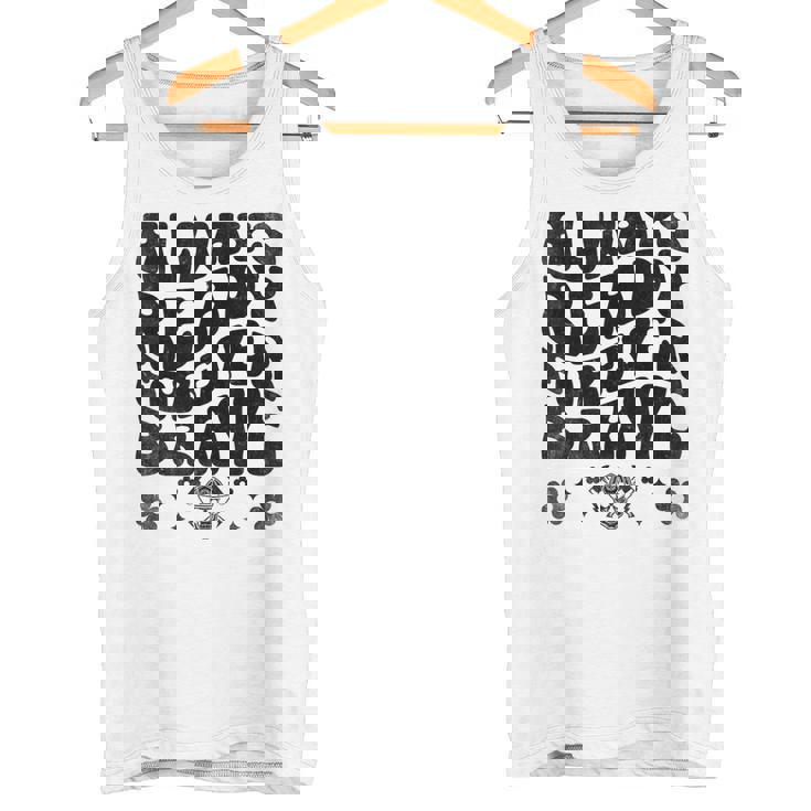 Always Ready Forever Brave 消防士 消防士 タンクトップ