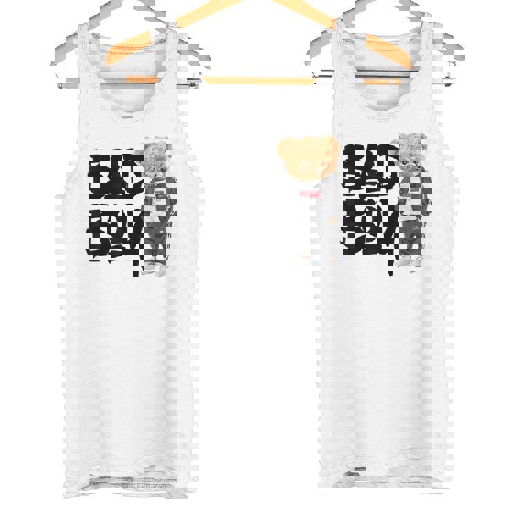 Angry Bad Boystyle、クールなテディベア、バッドボーイグラフィックデザイン。 タンクトップ