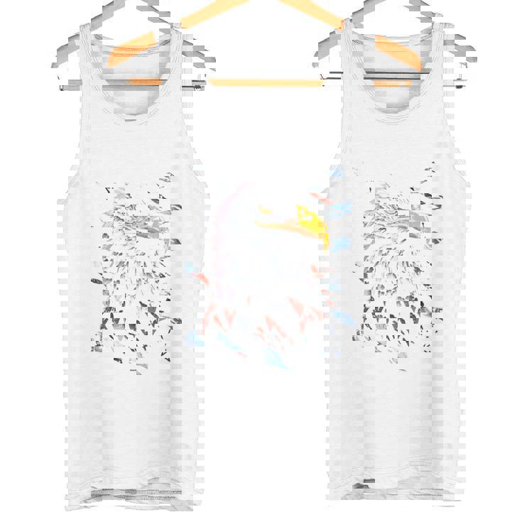 Atoka Tn 愛国的なイーグル アメリカ国旗 アンティーク調デザイン 長袖tシャツ タンクトップ