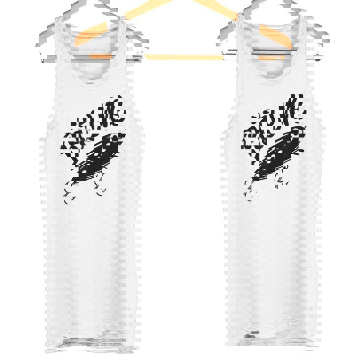 Bite Me 面白いフィッシャーマンフィッシングルアー タンクトップ