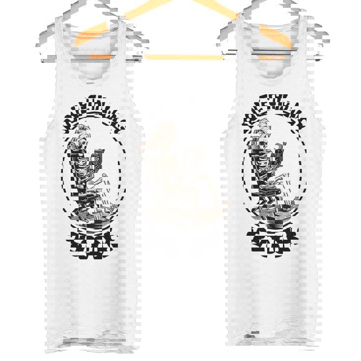 Bone-Chilling 本 スケルトン 読書 ブックワームブックラバーズ 長袖tシャツ タンクトップ