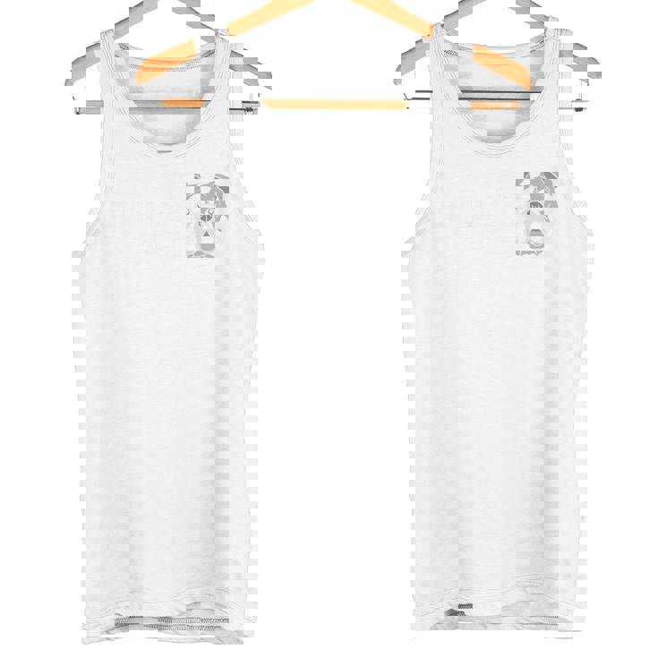 バックプリント The Bulldog Face 犬と犬の飼い主ブルドッグ タンクトップ