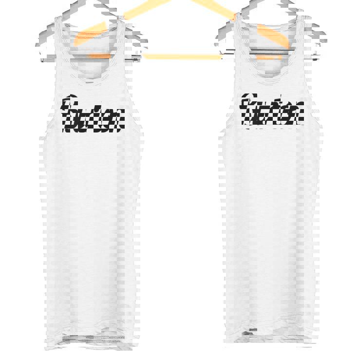 Burton バートン の名前を言うトップ タンクトップ