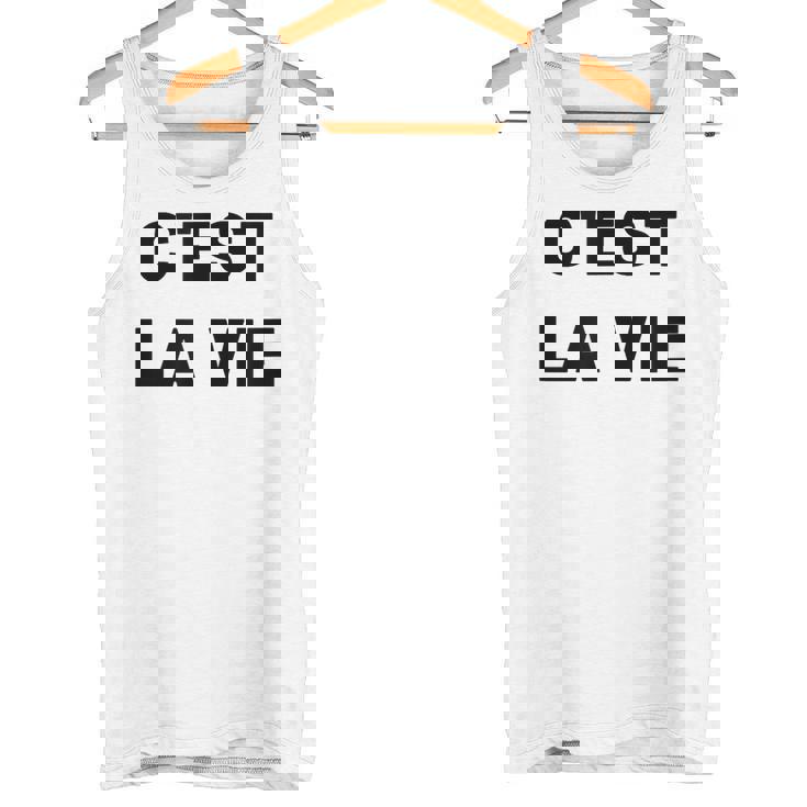 C'est Laie フランス語格言グラフィックデザイン タンクトップ