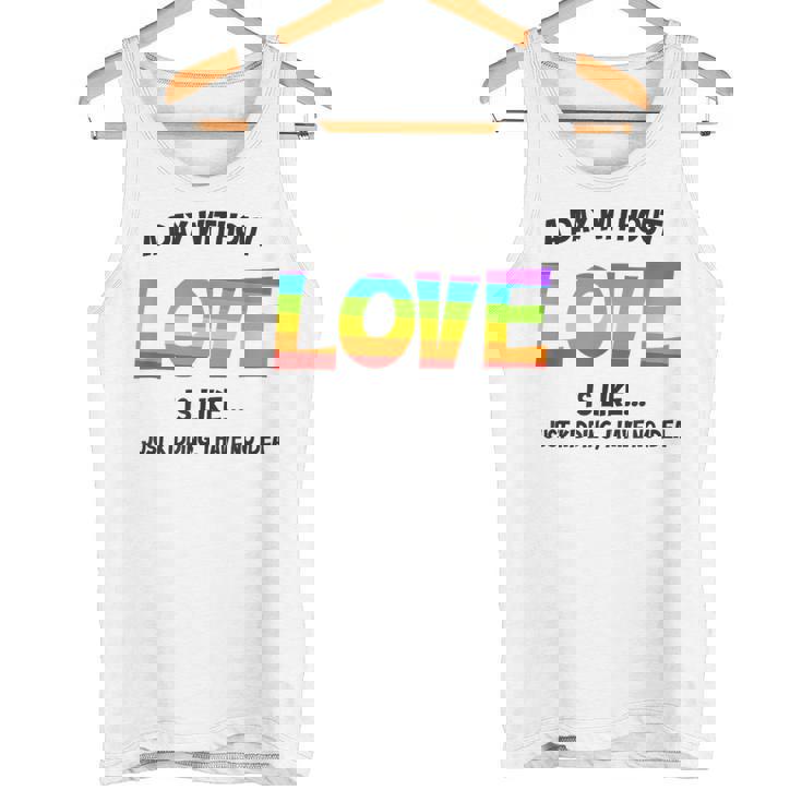 Celebrating Love Lgbtq ゲイプライドグッズ レズビアンレインボー タンクトップ