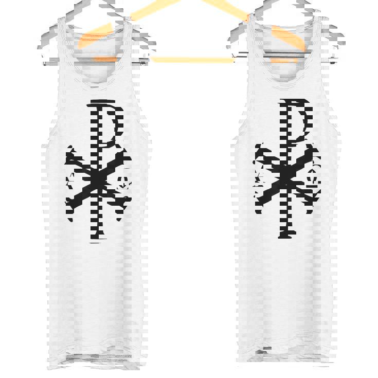 Chi Rho クリスチャン ゴッド アルファ オメガ イエスキリスト キリスト教 タンクトップ