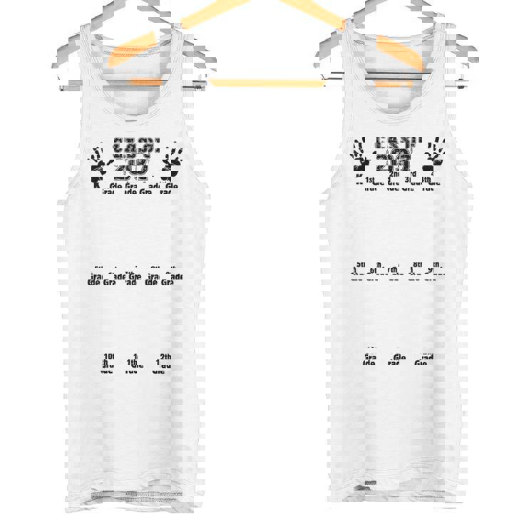 Class Of 2037 Grow With Me 手形 幼稚園 12年生 タンクトップ