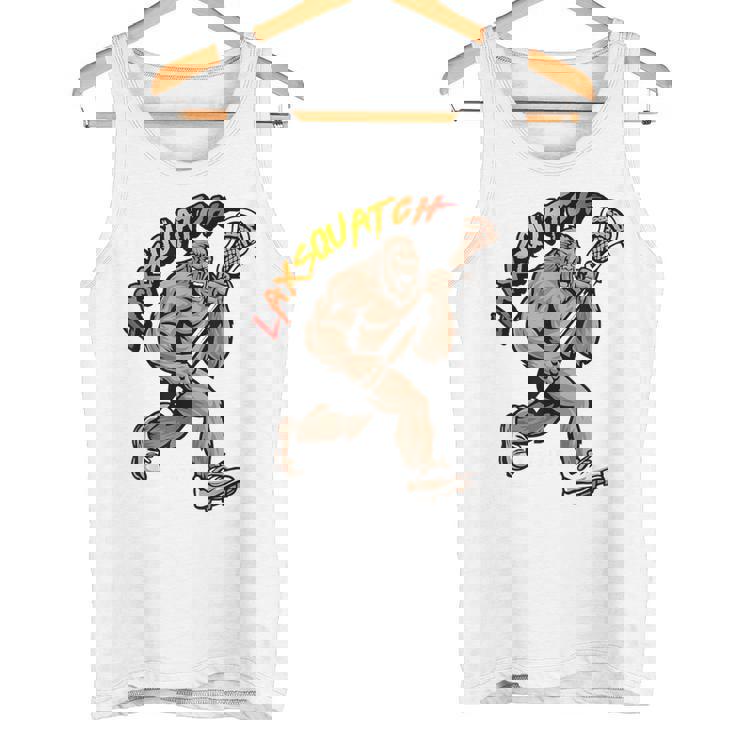 D-Pole Longtick Bigfoot Lacrosse Player Laxsquatch タンクトップ