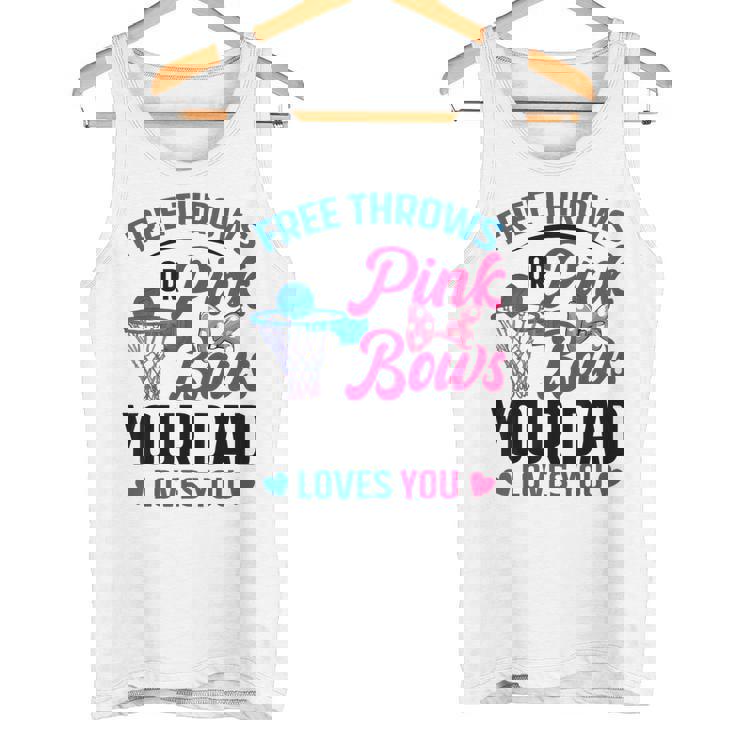 Dad Loves You Free Throw Or Pink Bows 性別発表 タンクトップ