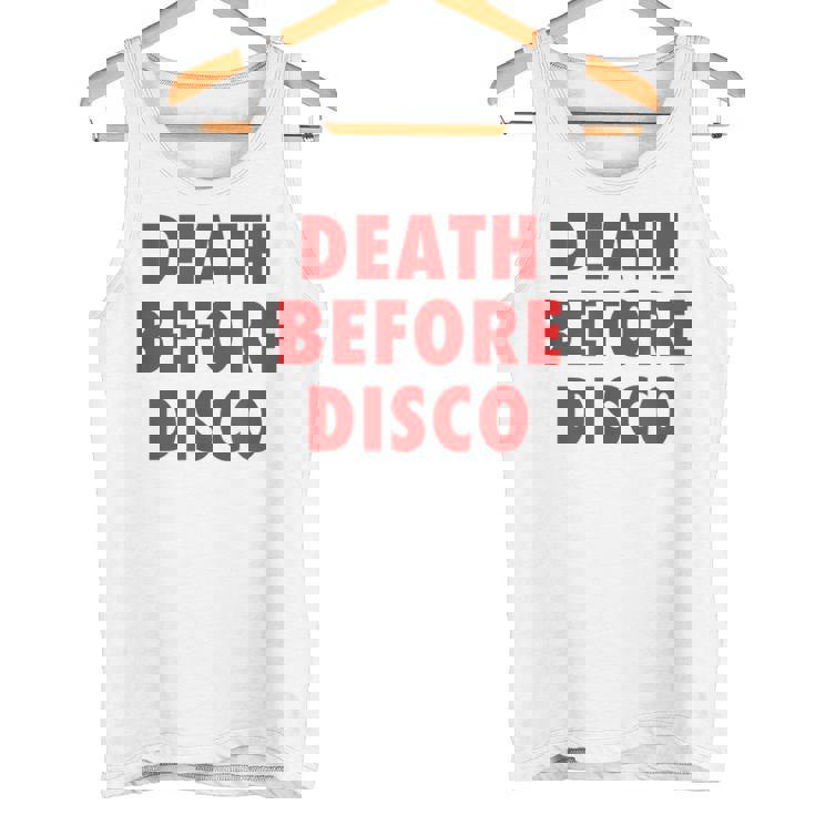 Death Before Disco Inspired メンズ レディース 80年代レトロ タンクトップ