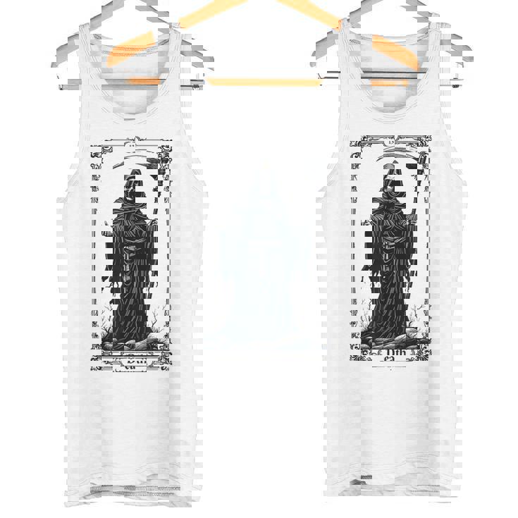 Death Tarot Card 13 Craft Gothic Reaper Aesthetic タンクトップ