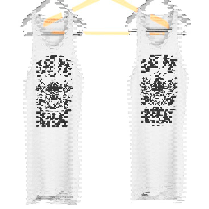 Eat Pie Repeat 面白い感謝祭のユーモア タンクトップ