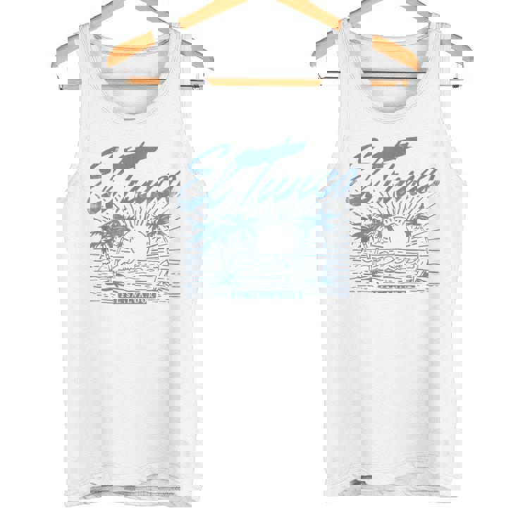 El Tunco エルサルバドル ヴィンテージ アンティーク調 ヤシの木 サーフ タンクトップ