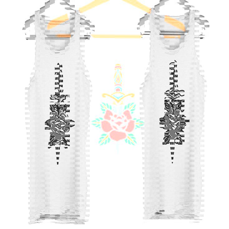 Fake Friends アメリカントラディショナルタトゥー オールドスクールフラッシュ タンクトップ