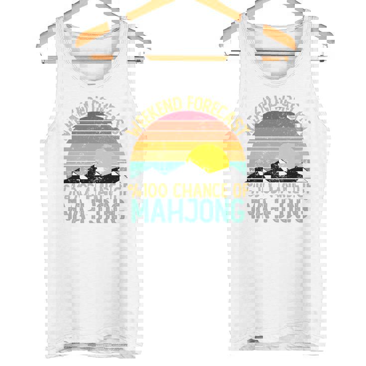 Weekend Forecast 麻雀シャツ 面白い レトロ 麻雀 長袖tシャツ タンクトップ