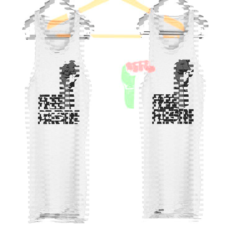 Free Palestine パレスチナの旗無料パレスチナ タンクトップ