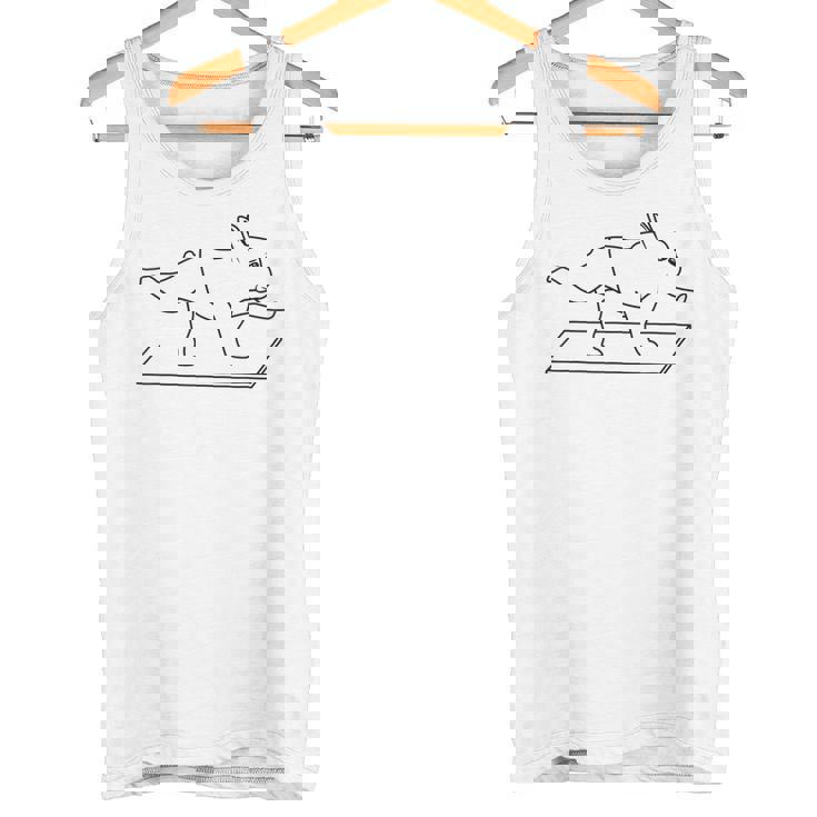 French Bulldog Frenchie Yoga フレンチブルドッグヨガ タンクトップ