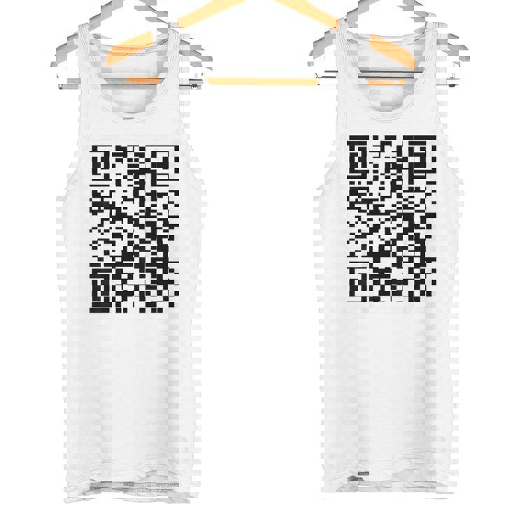 Fu Qr スキャンコード 皮肉ユーモア Fuバックプリント タンクトップ