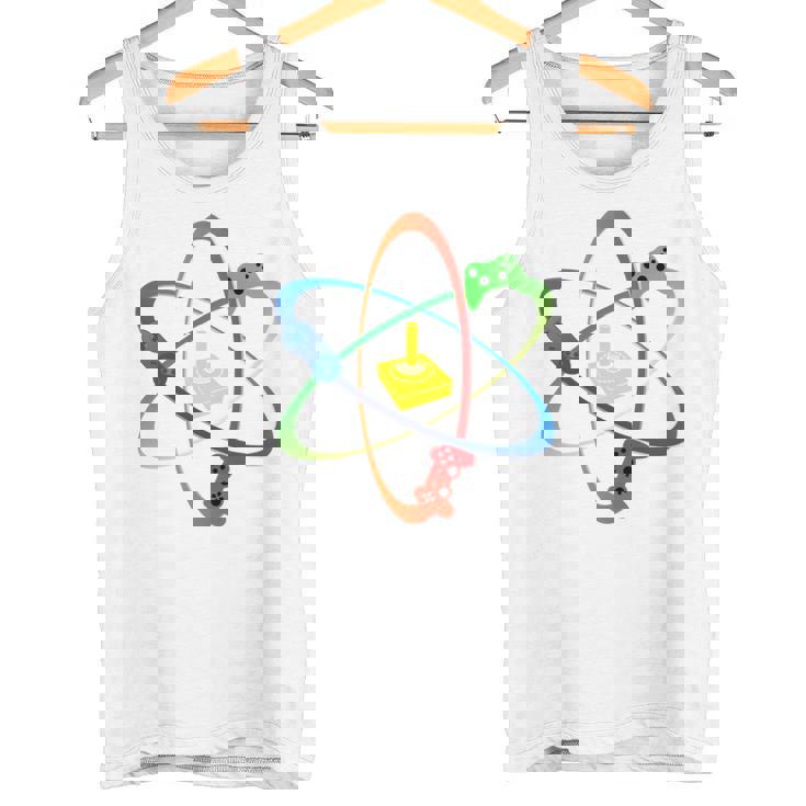 Gamer Atom コンソールプレーヤー ゲームコンピュータープログラマー 長袖tシャツ タンクトップ