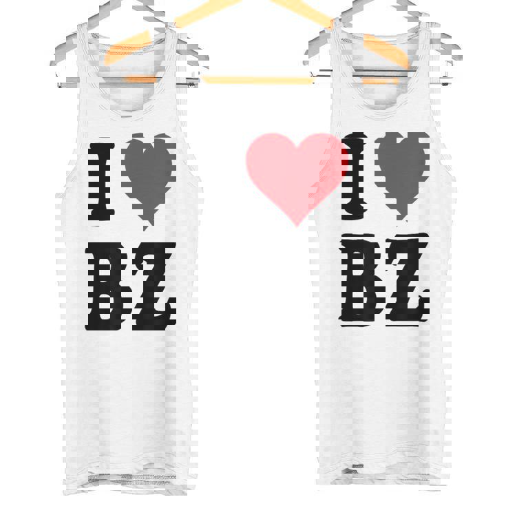 I Heart Bz イニシャル I Love BZ 姓 B Z タンクトップ
