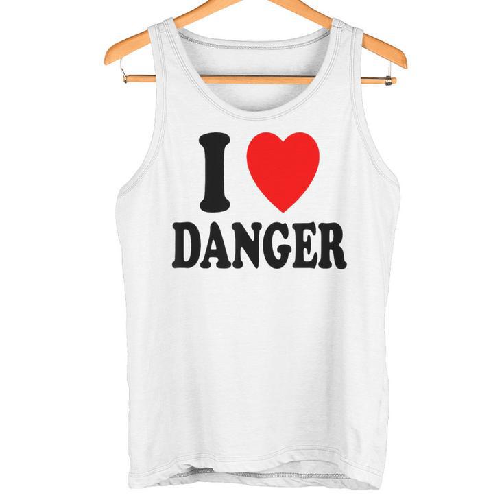 I Heart Love Danger Adrénaline Risk Taker Extreme Débardeur e