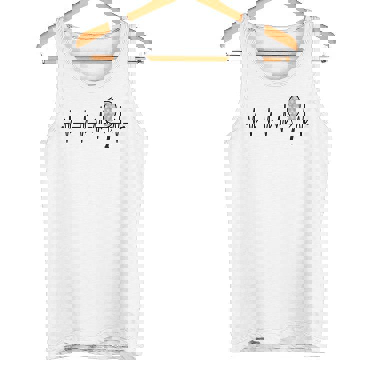 Heartbeat Ecg テニスラック メンズ レディース キッズ タンクトップ