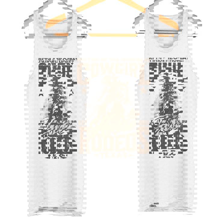 Hoofbeatのリズム カウガール 馬 ロデオ テキサスホース タンクトップ