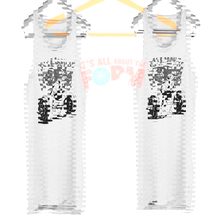 It's All About The Form デッドリフティング トランプ ワークアウト ジム 面白い タンクトップ