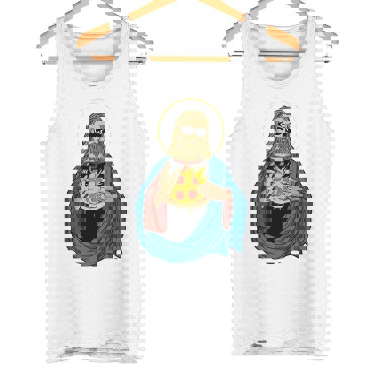 Jesus Holding A Pizza 長袖tシャツ タンクトップ