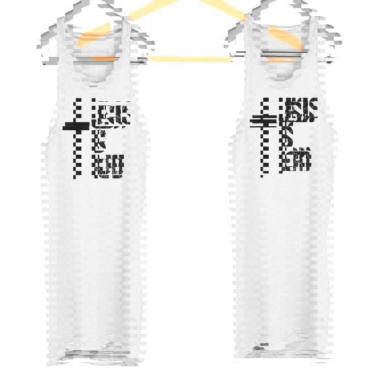 Jesus Is Lord 十字架 信仰 クリスチャン 聖書 神聖 タンクトップ