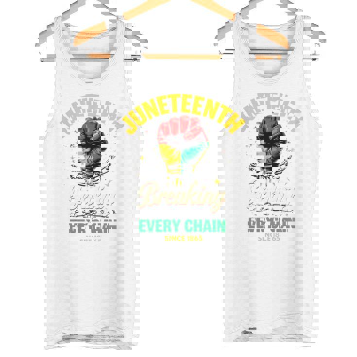 Junenth Breaking Every Chainince 1865 Fist Pride 長袖tシャツ タンクトップ