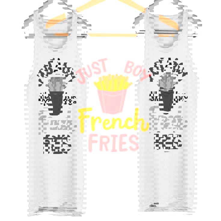 Just A Boy Who Loves French Fries フライドポテト じゃがいも ヴィーガン タンクトップ