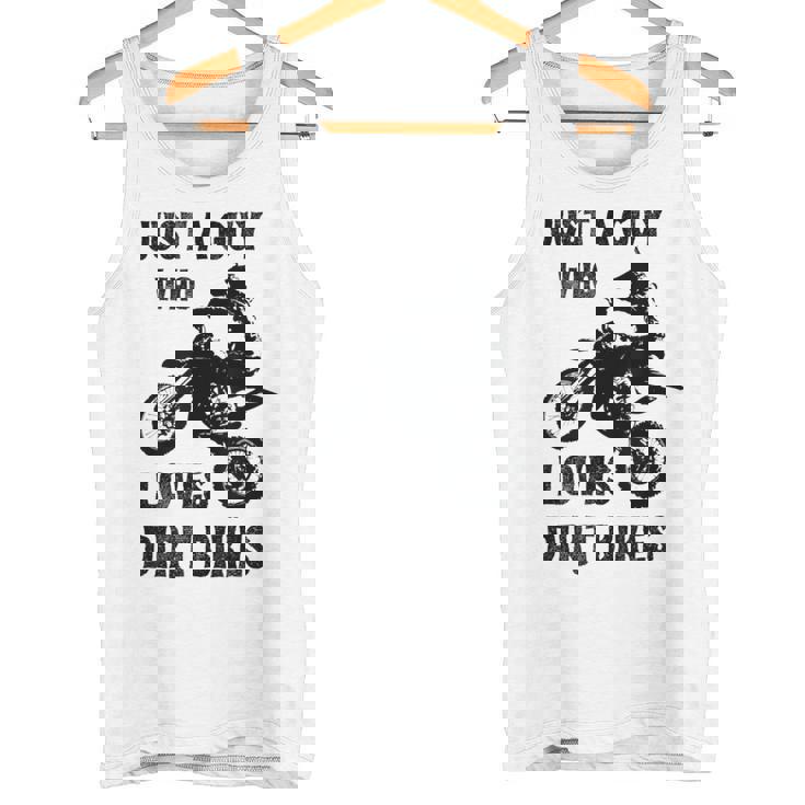 メンズ Just A Guy Who Loves ダートバイク 面白い モトクロス タンクトップ