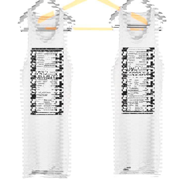 Kenko ひとことシリーズ「偉人のひとこと」［背面デザイン］ タンクトップ