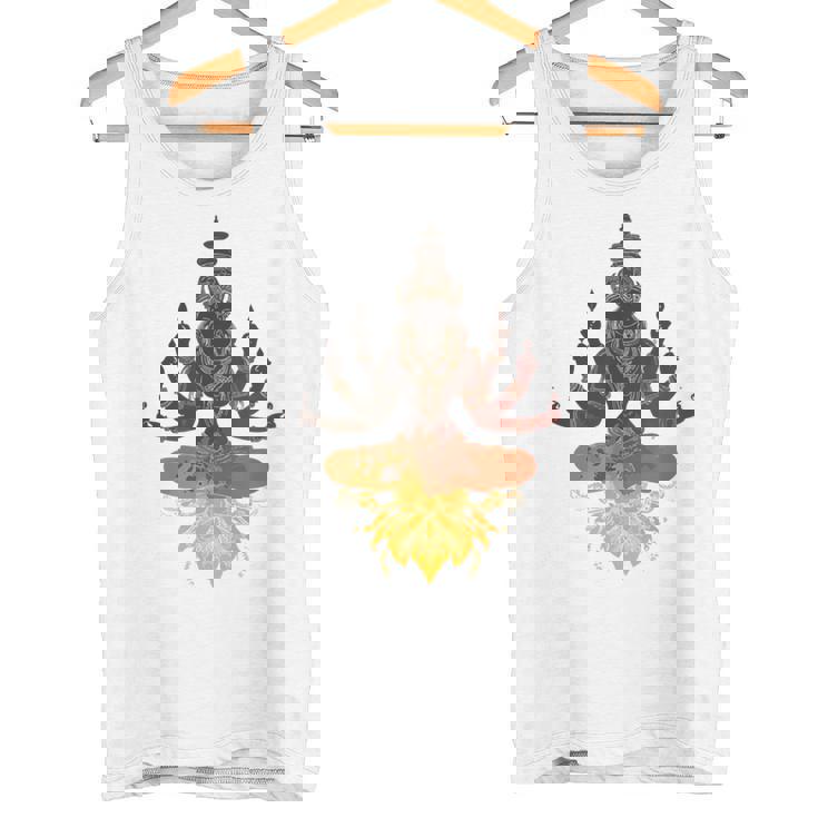 Lele ヒンドゥー教の神 ヴィシュヌ・ガネーシャ・シヴァモチーフ タンクトップ