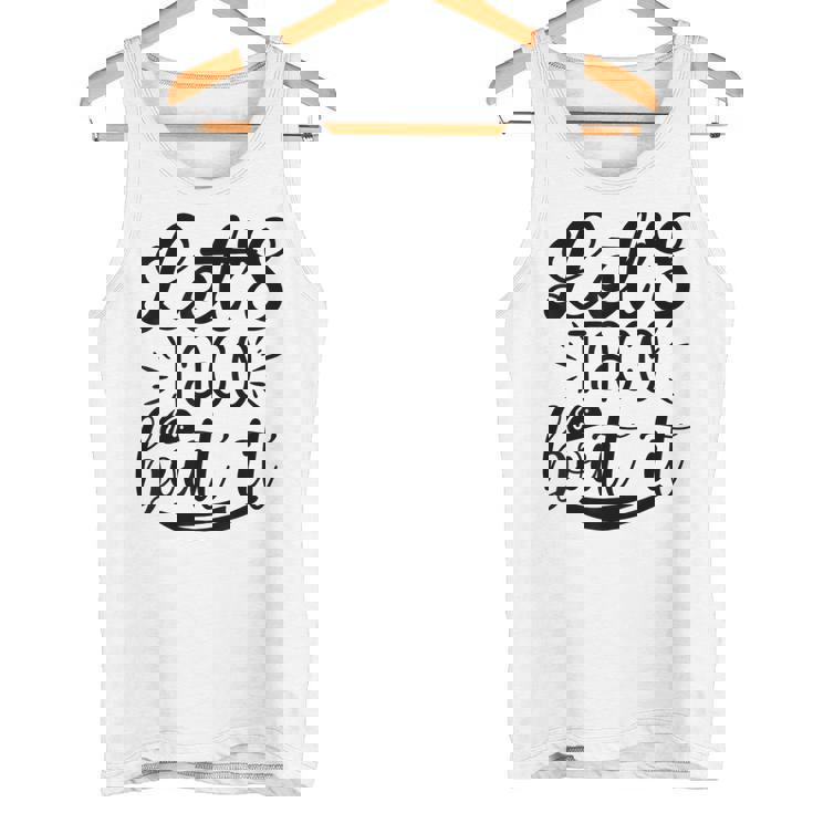 Let's Taco Bout It 面白い メキシコ料理 タコス シンコ・デ・マヨ タンクトップ