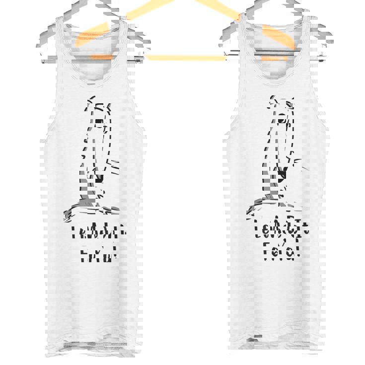 Let Me Do It For You Meme ロングノーズドッグ ボルゾイ ファニードッグ タンクトップ