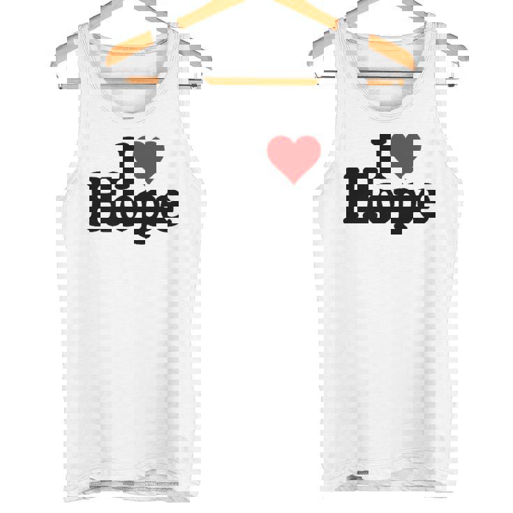 I Love Heart Hope Namee On A タンクトップ