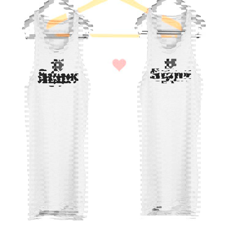 I Love Heart シンガポール タンクトップ