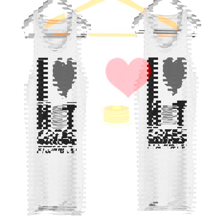 I Love Heart ホットケーキ パンケーキ Flapjacks Can Not Lie Foodie タンクトップ