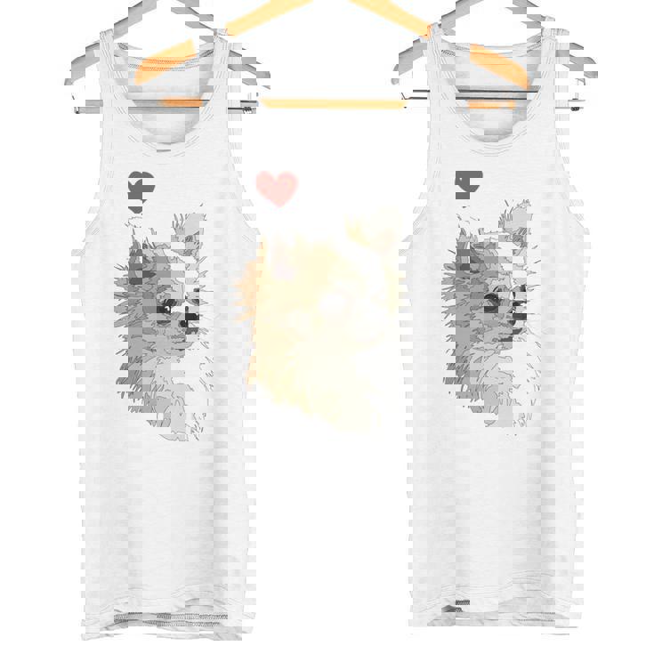 I Love Japan And Chihuahua 長髪 ちわわ ロングヘアママ 長袖tシャツ タンクトップ