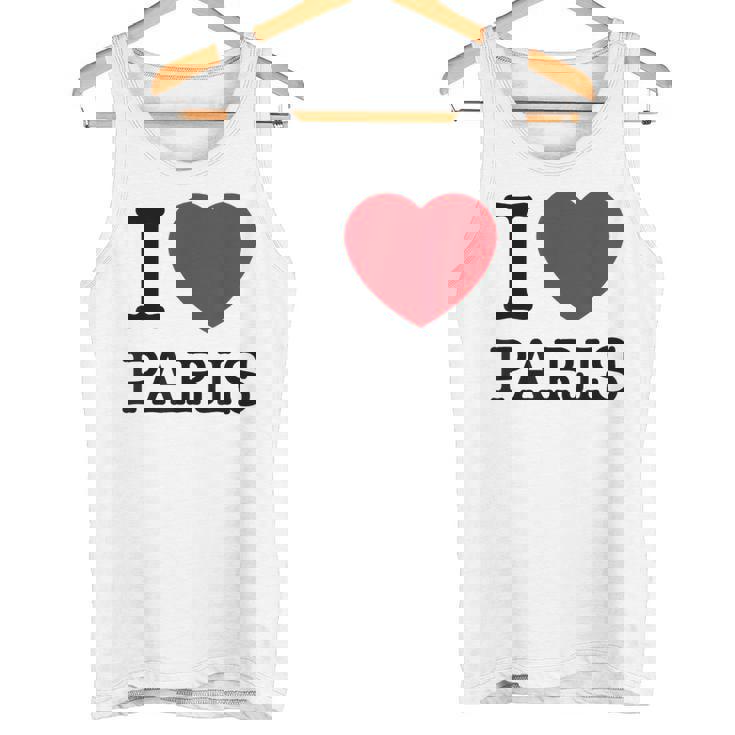 I Love Paris Graphic Novelty & Cool s タンクトップ