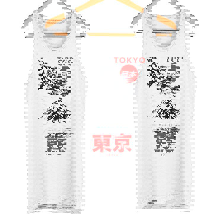 I Love Tokyo、Tokyo Japan 富士山、東京ファッショングラフィック タンクトップ