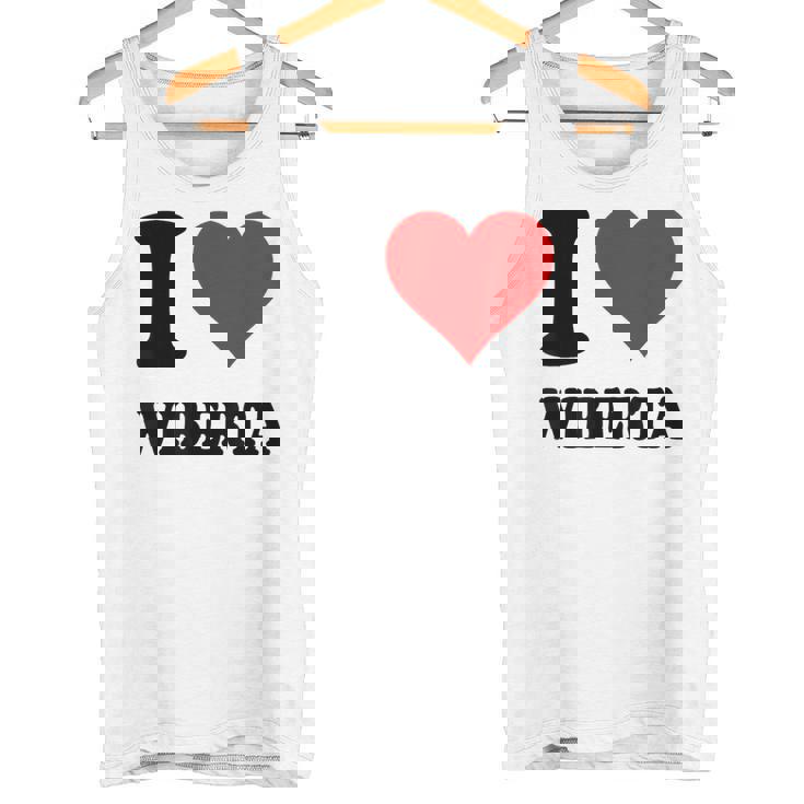 I Love Wiberta タンクトップ