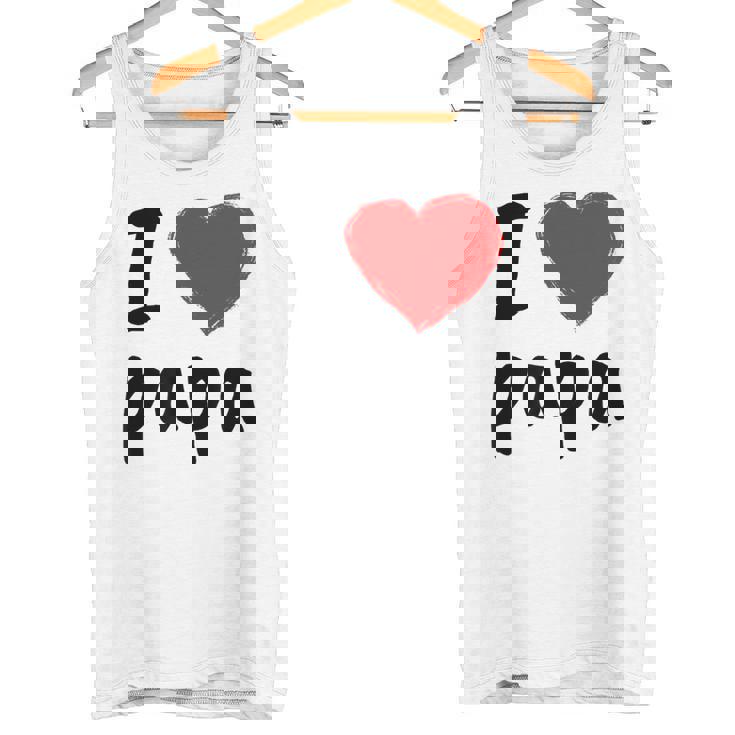 I Love You Papa T Cool Happy Father's Day Best Daddy タンクトップ