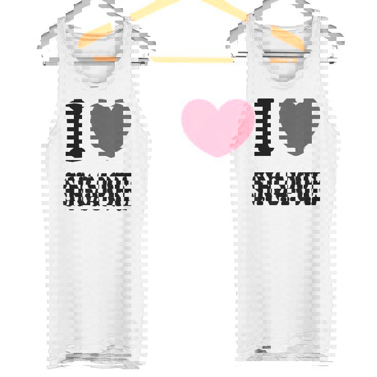 I Loveingapore シンガポールが大好き タンクトップ