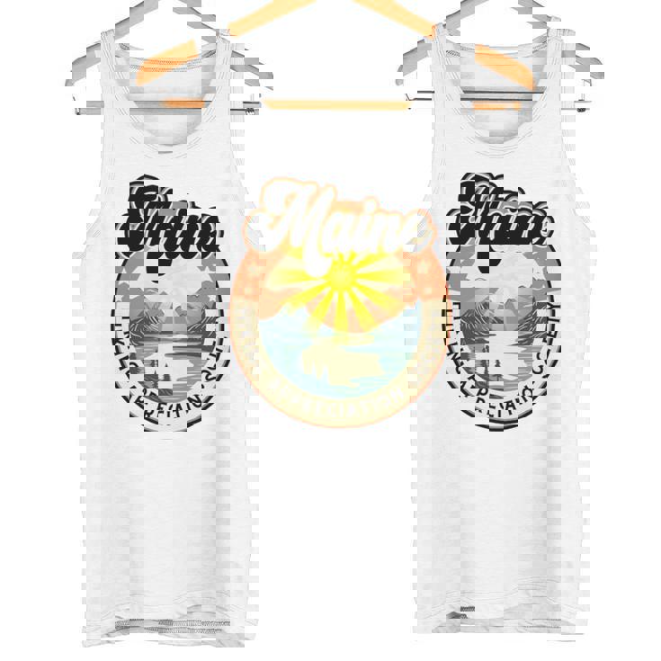 Maine Usa ハイキング ハイカー バックパッカー ハイキング 山 アウトドア 長袖tシャツ タンクトップ