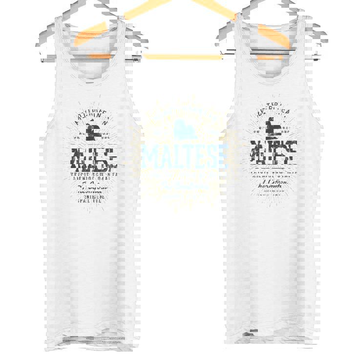 Maltese ギフトヴィンテージマルチーズ タンクトップ