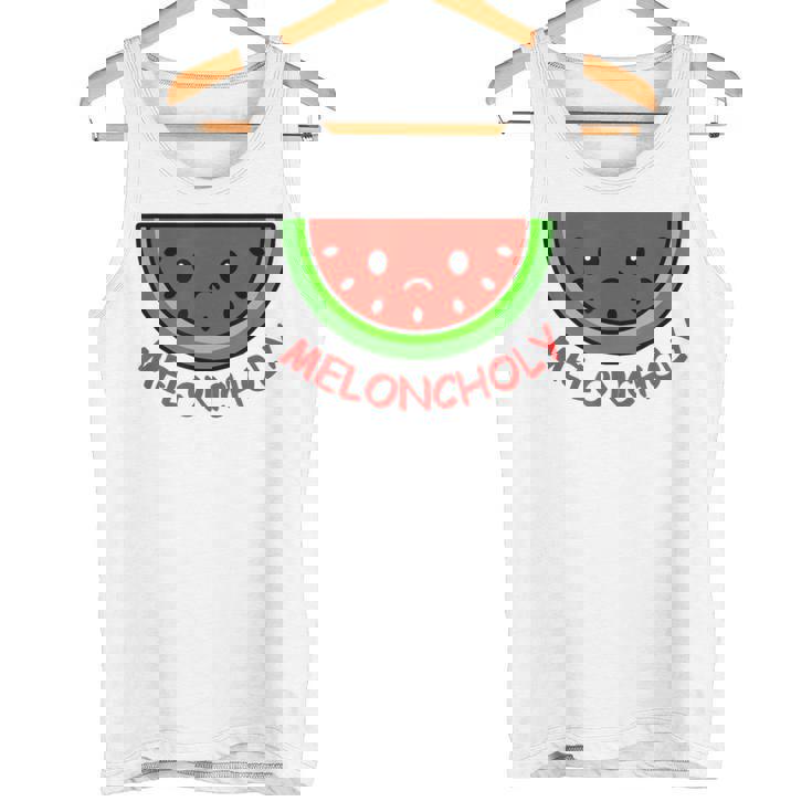 Meloncholy 面白い スイカ しゃれ フルーツ好き。 タンクトップ