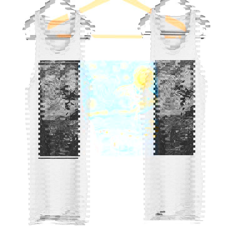 Mothman Cryptid Cryptozoology 星月夜 ゴッホ絵画 タンクトップ